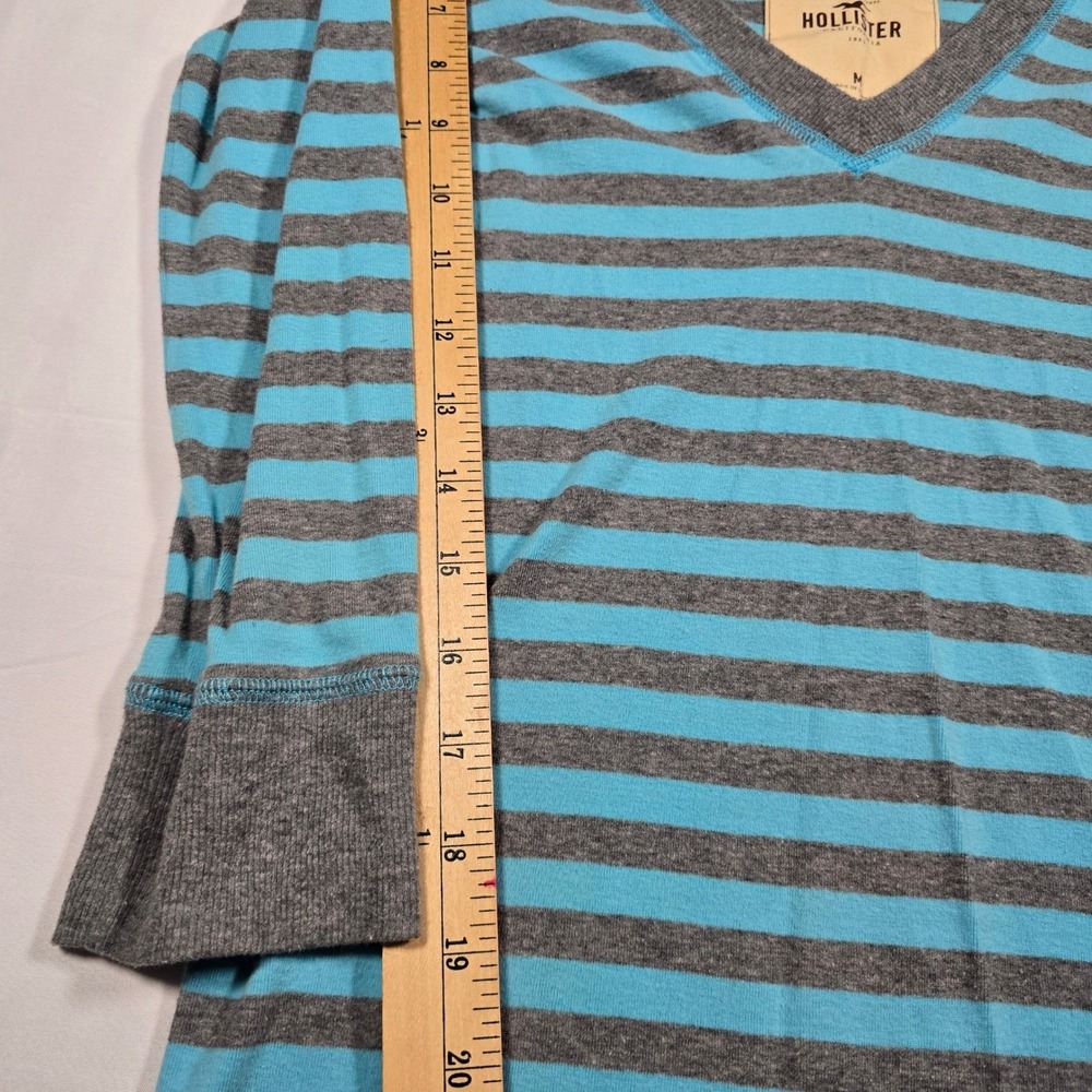 Y2k Hollister Womens 3/4 Sleeve Striped shirt layer Size M layer bella swan - Picture 6 of 7